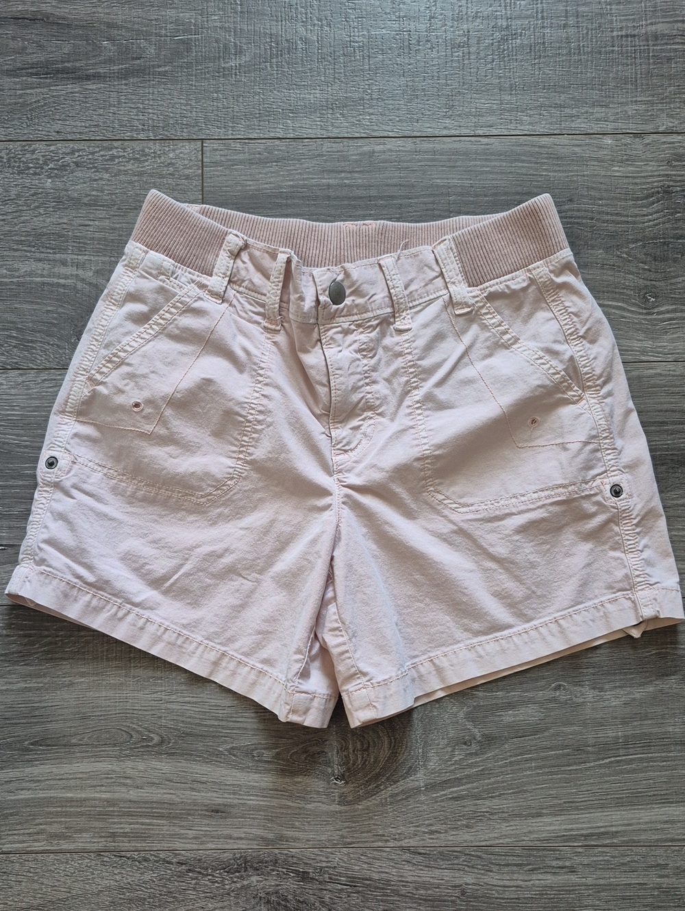 American Eagle Light Pink Women's Cotton Blend Shorts